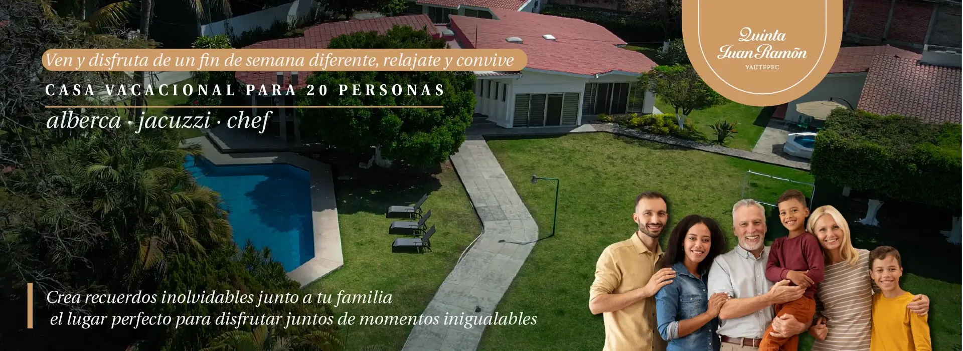 Casa para 20 personas