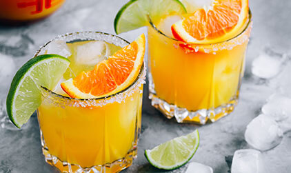 Casa para eventos junto a una margarita
